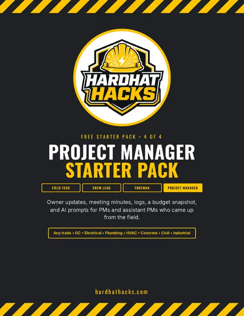 Cover of the Project Manager Starter Pack